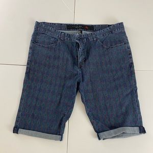 21 Men Jean Shorts with Pattern